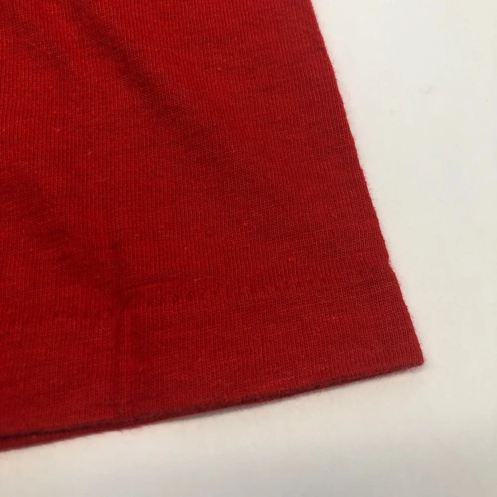 Hanes Beefy-T Hunting Graphic Funny Deer Hunter Red T-Shirt Large Single Stitch - Picture 12 of 12
